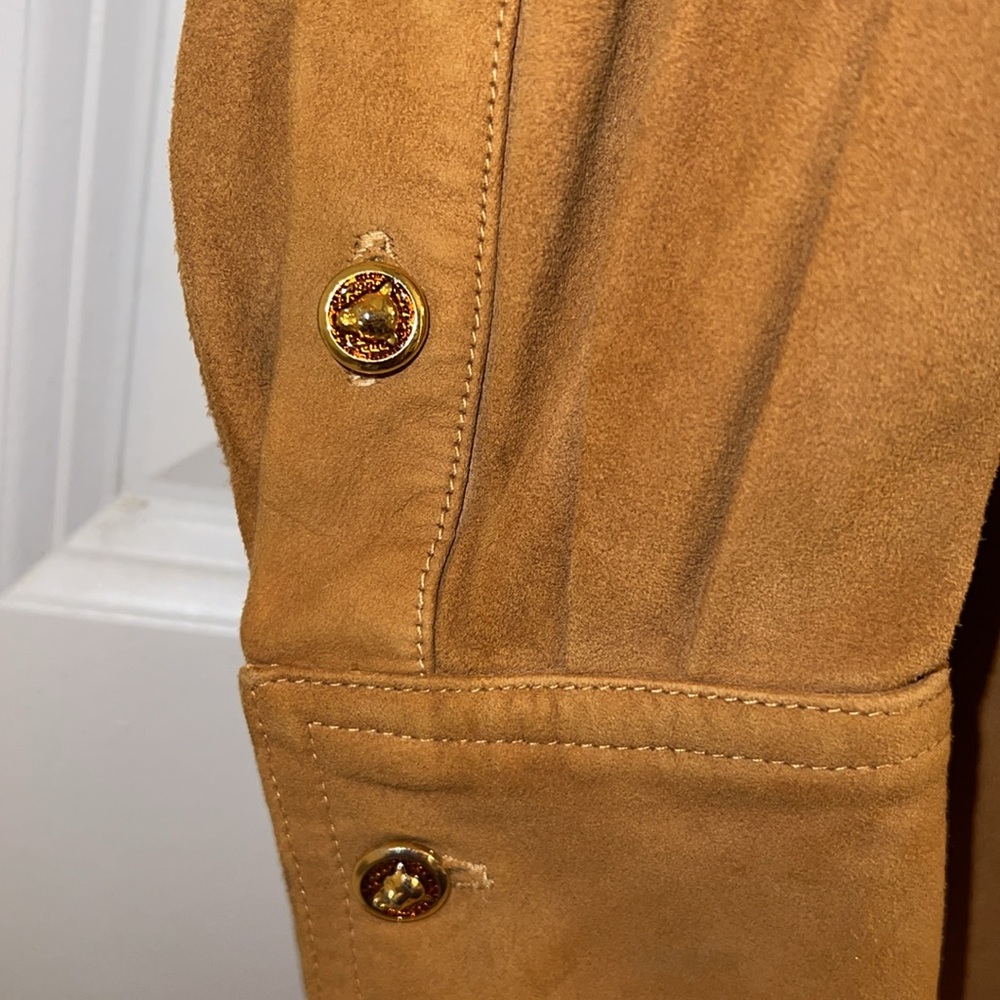 Vintage Suede, Escada Button-Down Flaw - image 4